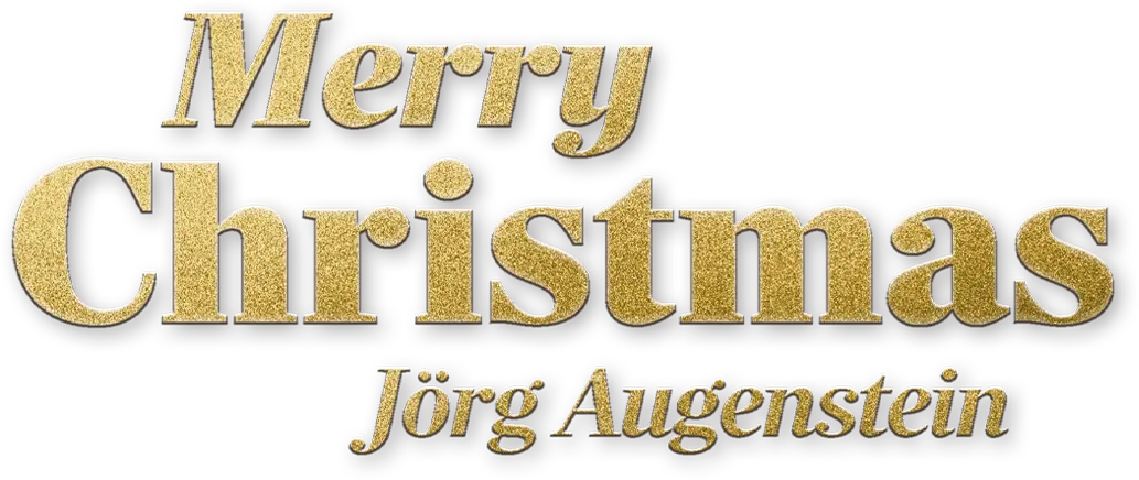 Merry Christmas Jörg Augenstein